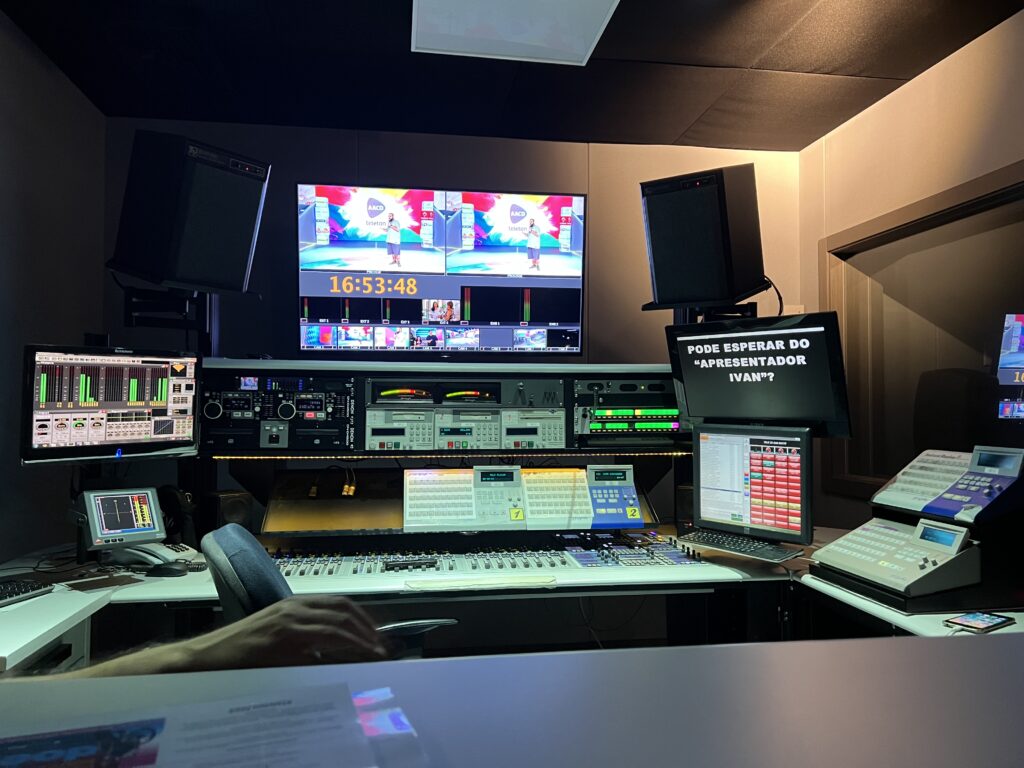 Control Room at SBT in São Paulo, Brazil.